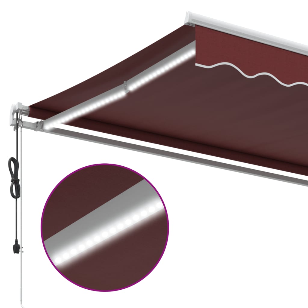 Markise Med LED-lys Automatisk Betjening - Billede 8