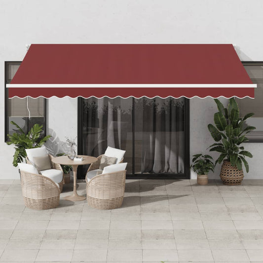 Markise 450X300 Manuel Betjening Bordeauxfarvet Naturfarvet