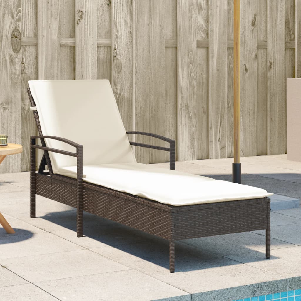 Liggestol Med Hynde 63x200x81 Cm Polyrattan - Variant 368300