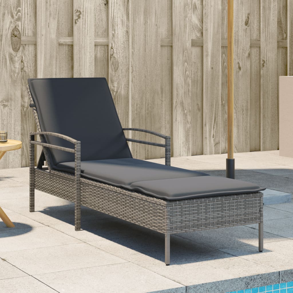 Liggestol Med Hynde 63x200x81 Cm Polyrattan - Variant 368301