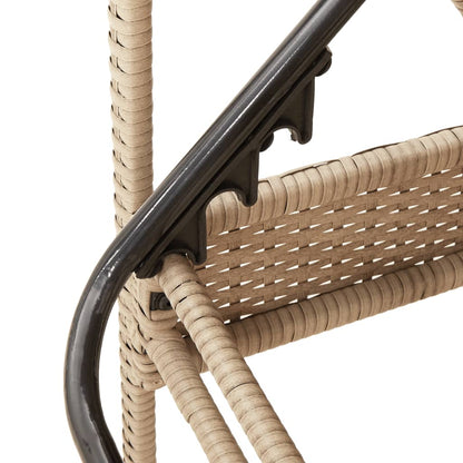 Liggestol Med Hynde 63x200x81 Cm Polyrattan - Billede 8