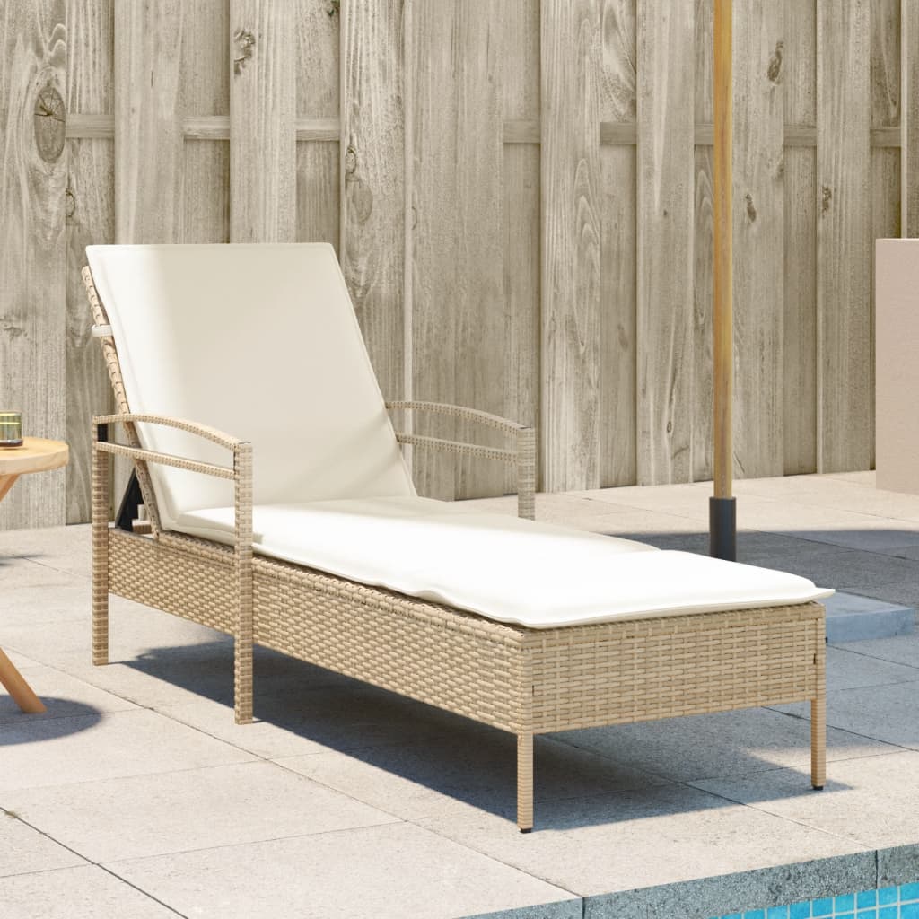 Liggestol Med Hynde 63x200x81 Cm Polyrattan - Variant 368303