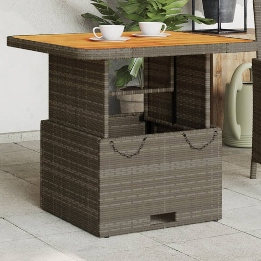 Havebord Polyrattan Og Massivt Akacietræ