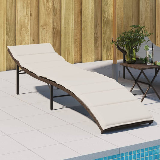 Liggestol Med Hynde 55X199X50 Cm Polyrattan