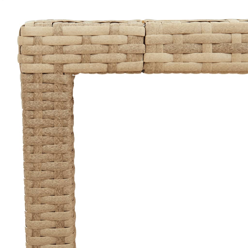 Havebord Polyrattan Og Massivt Akacietræ - Billede 10