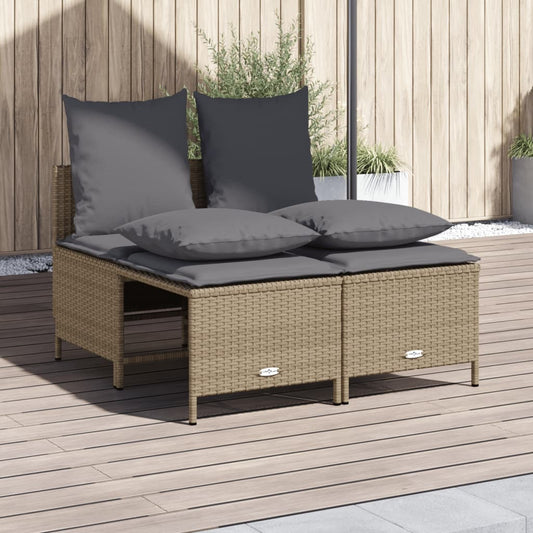 Sofasæt Til Haven 4 Dele Med Hynder Polyrattan