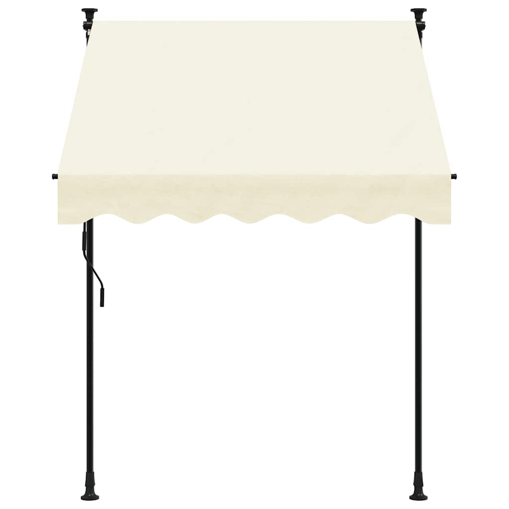Foldemarkise Manuel Betjening med Antracit Stel