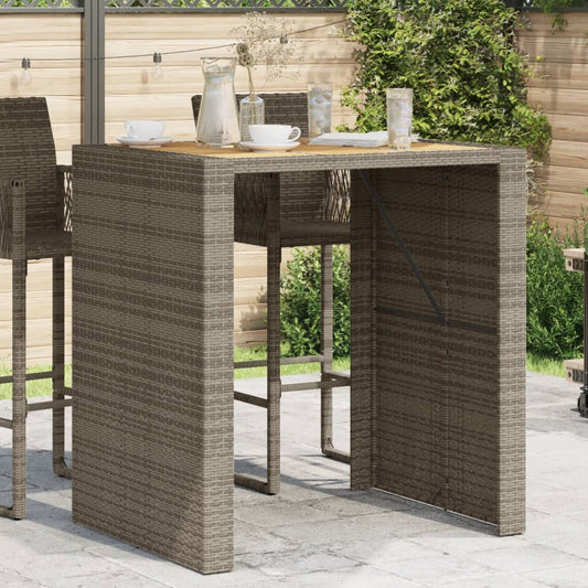 Barbord Til Haven Akacietop Polyrattan