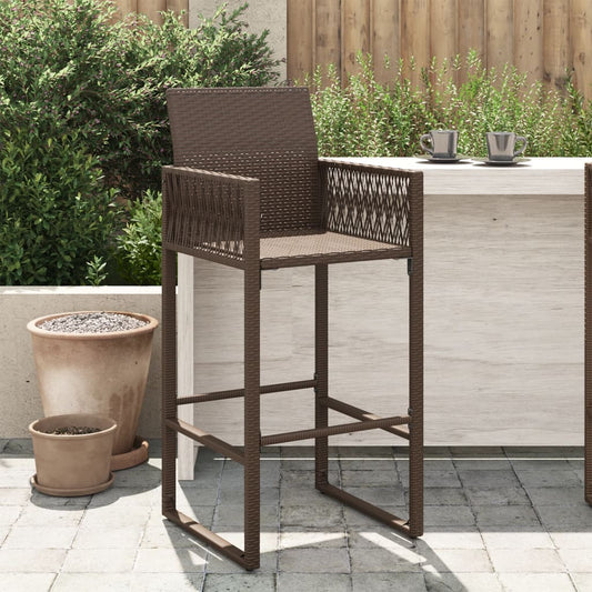 Udendørs Barstole 2 Stk. Polyrattan