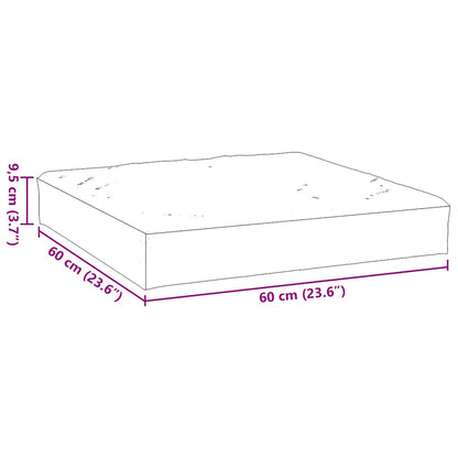 Pallehynde til Fodskammel 60x60x9,5 cm Stof