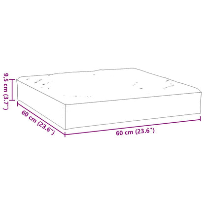Pallehynde til Fodskammel 60x60x9,5 cm Stof