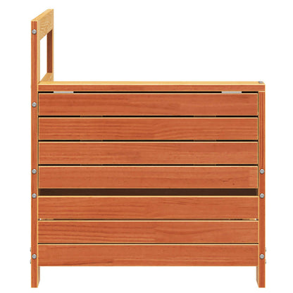 Sofamodul Med Armlæn Og Sidebord Massivt Fyrretræ - Billede 5