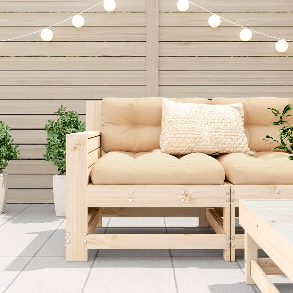 Sofamodul Med Armlæn 69x62x70,5 Cm Massivt Fyrretræ