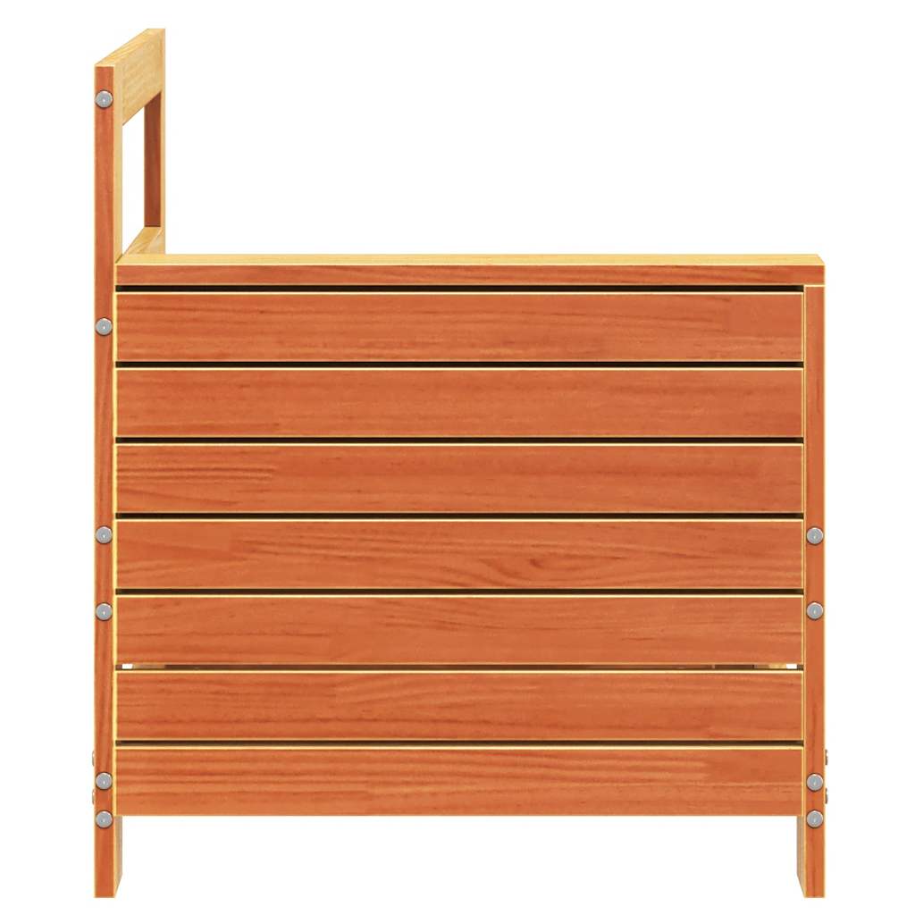 Sofamodul Til Haven 69x62x70,5 Cm Massivt Fyrretræ - Billede 5