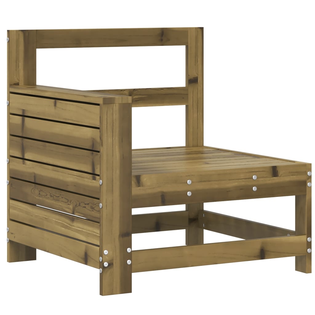 Sofamodul Med Armlæn 69x62x70,5 Cm Massivt Fyrretræ