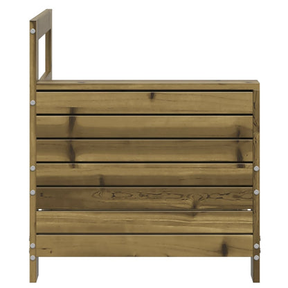 Sofamodul Med Armlæn 69x62x70,5 Cm Massivt Fyrretræ