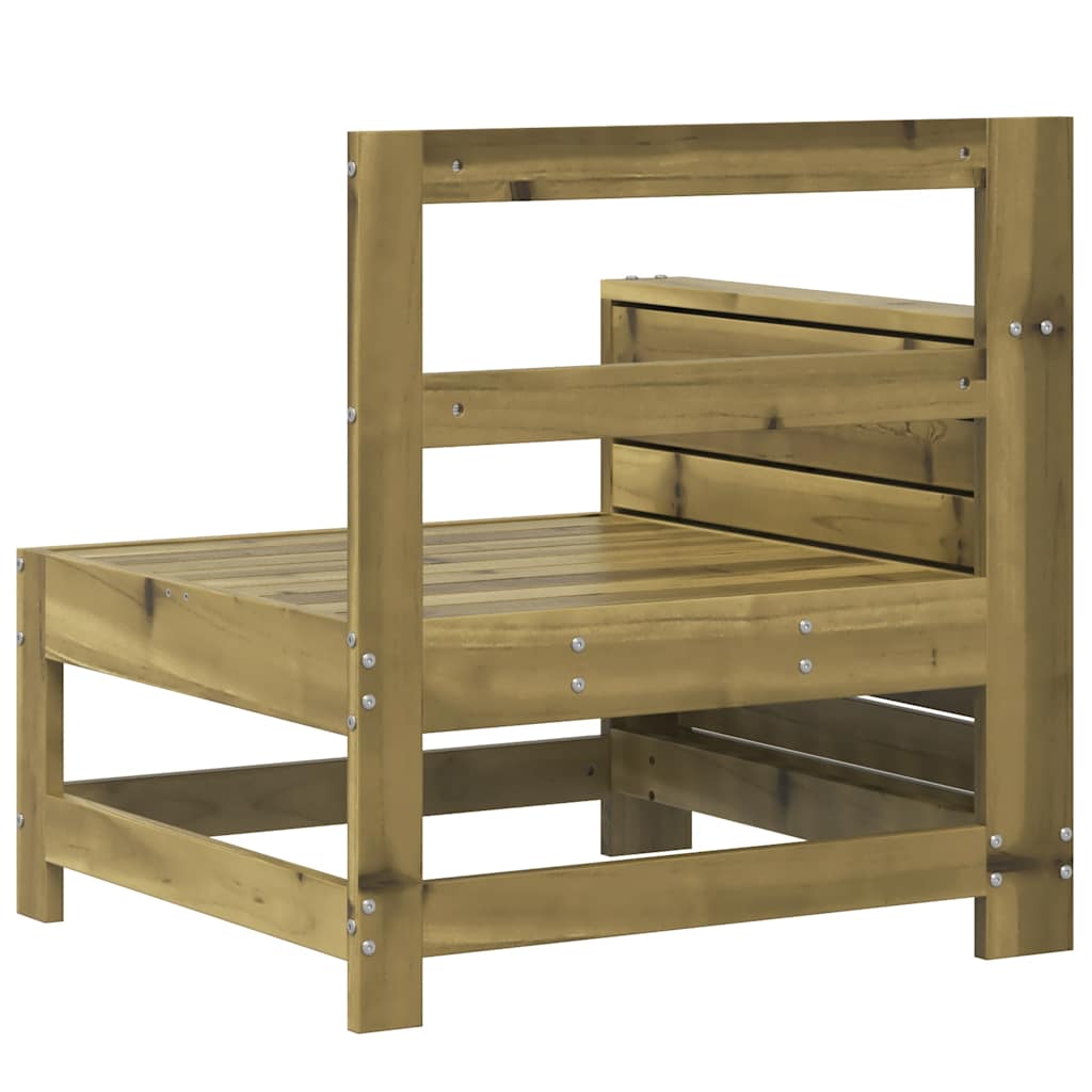 Sofamodul Med Armlæn 69x62x70,5 Cm Imprægneret Fyrretræ - Billede 6