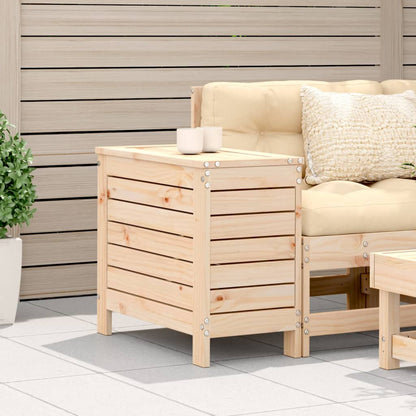 Haveskammel 62x31,5x52 Cm Massivt Fyrretræ - Billede 3