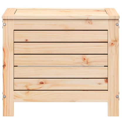 Haveskammel Med Opbevaring 62x31,5x52 Cm Massivt Fyrretræ