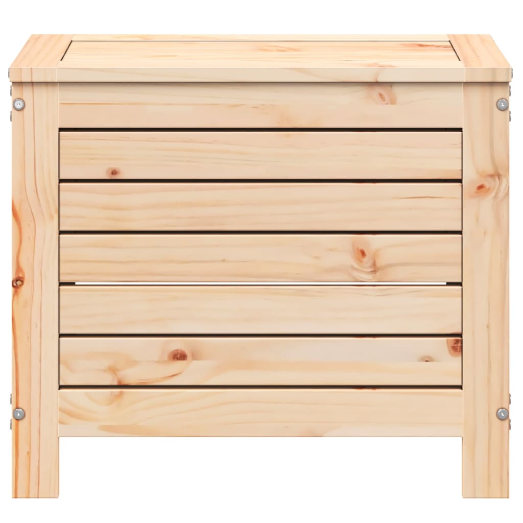 Haveskammel 62x31,5x52 Cm Massivt Fyrretræ - Billede 4
