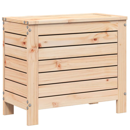 Haveskammel Med Opbevaring 62x31,5x52 Cm Massivt Fyrretræ
