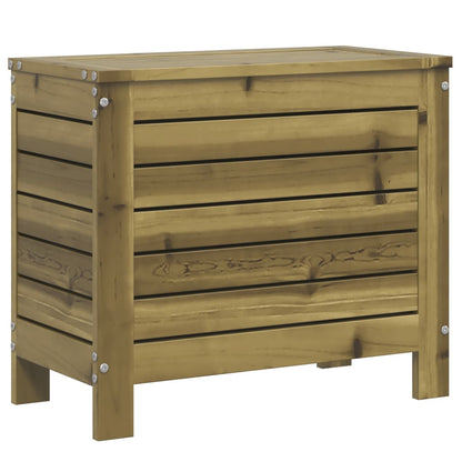Haveskammel Med Opbevaring 62x31,5x52 Cm Massivt Fyrretræ