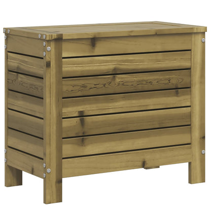 Haveskammel Med Opbevaring 62x31,5x52 Cm Massivt Fyrretræ