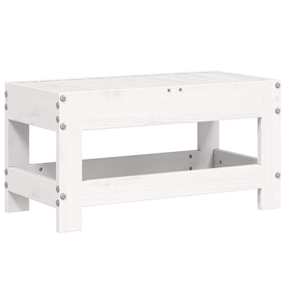 Haveskammel 62x30x32 Cm Massivt Fyrretræ