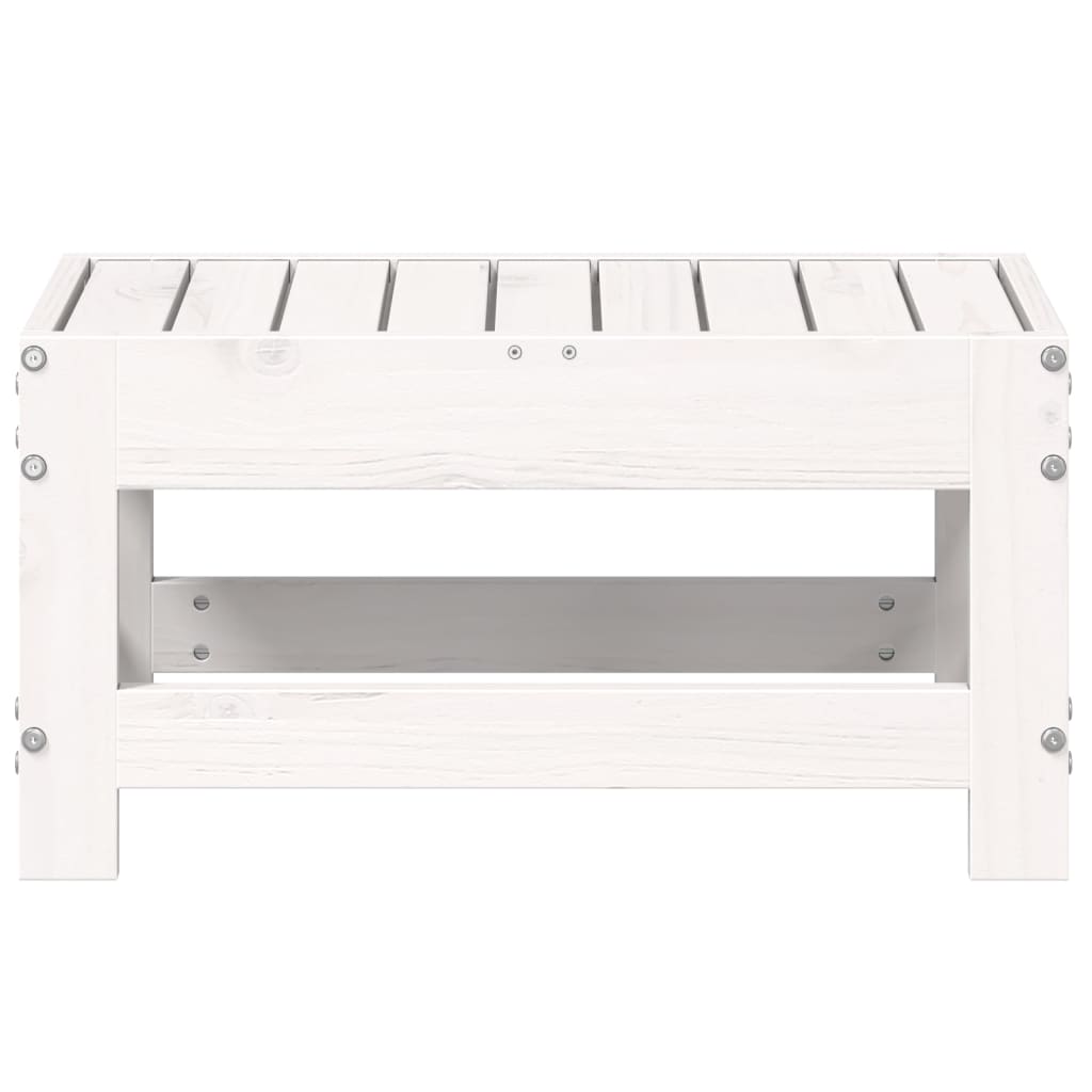 Haveskammel 62x30x32 Cm Massivt Fyrretræ
