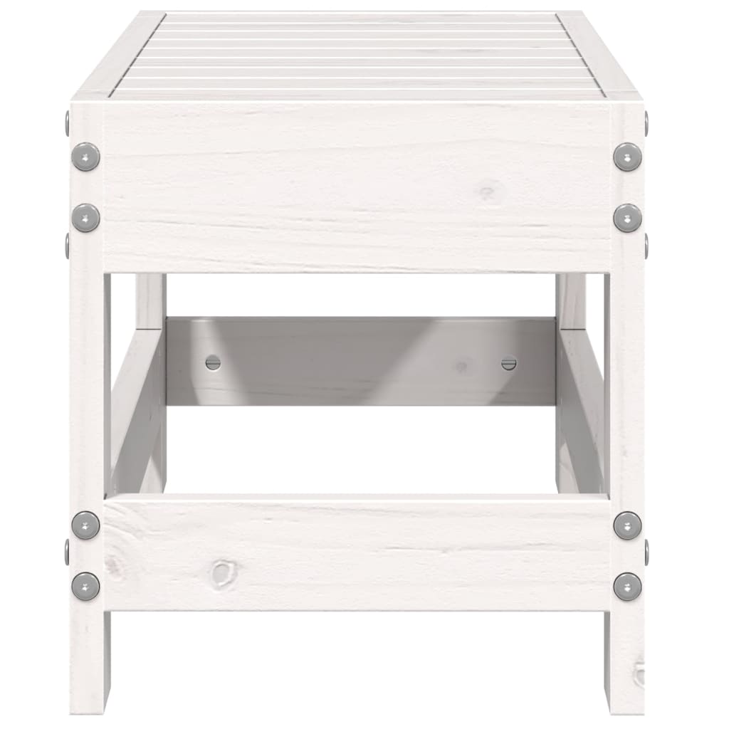 Haveskammel 62x30x32 Cm Massivt Fyrretræ