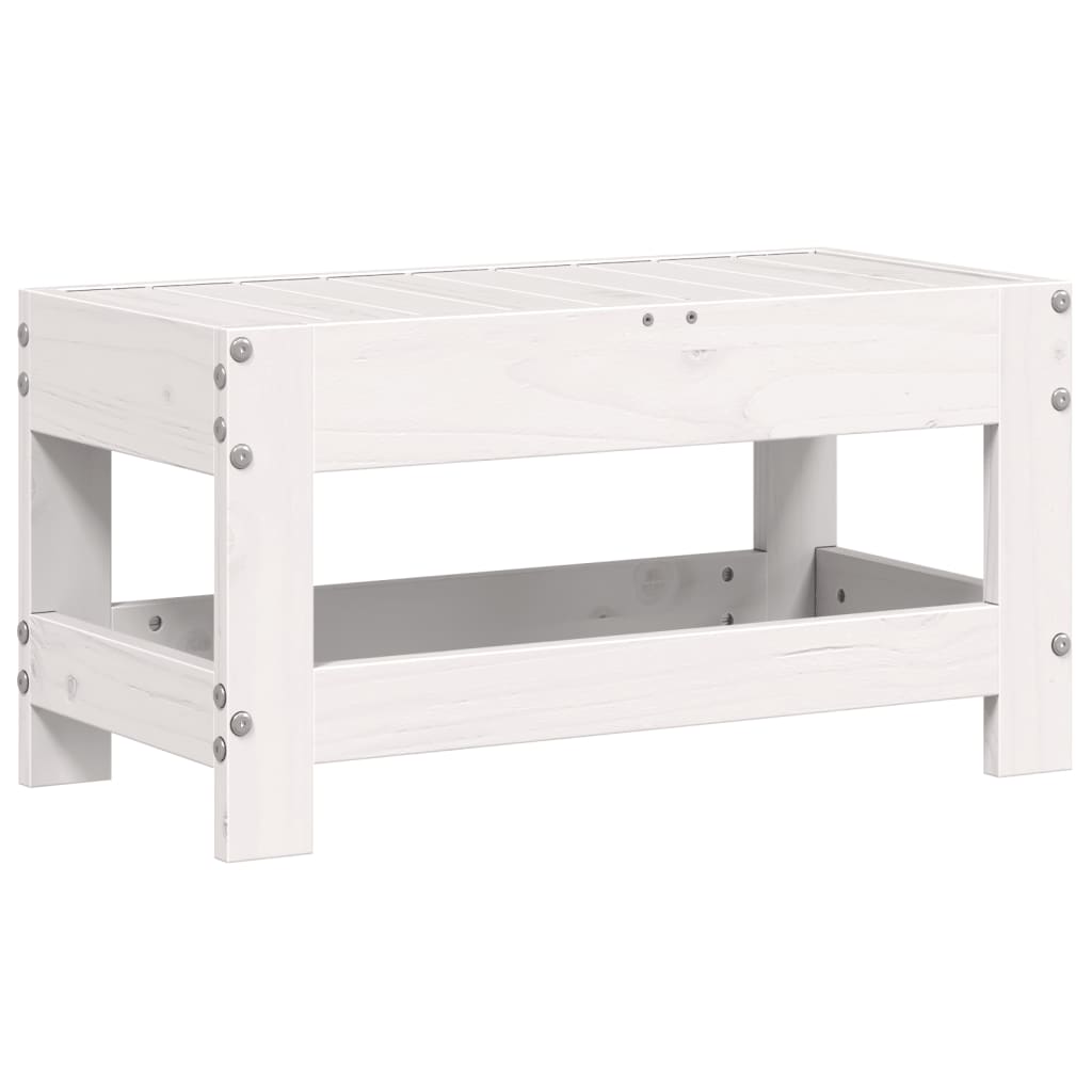 Haveskammel 62x30x32 Cm Massivt Fyrretræ