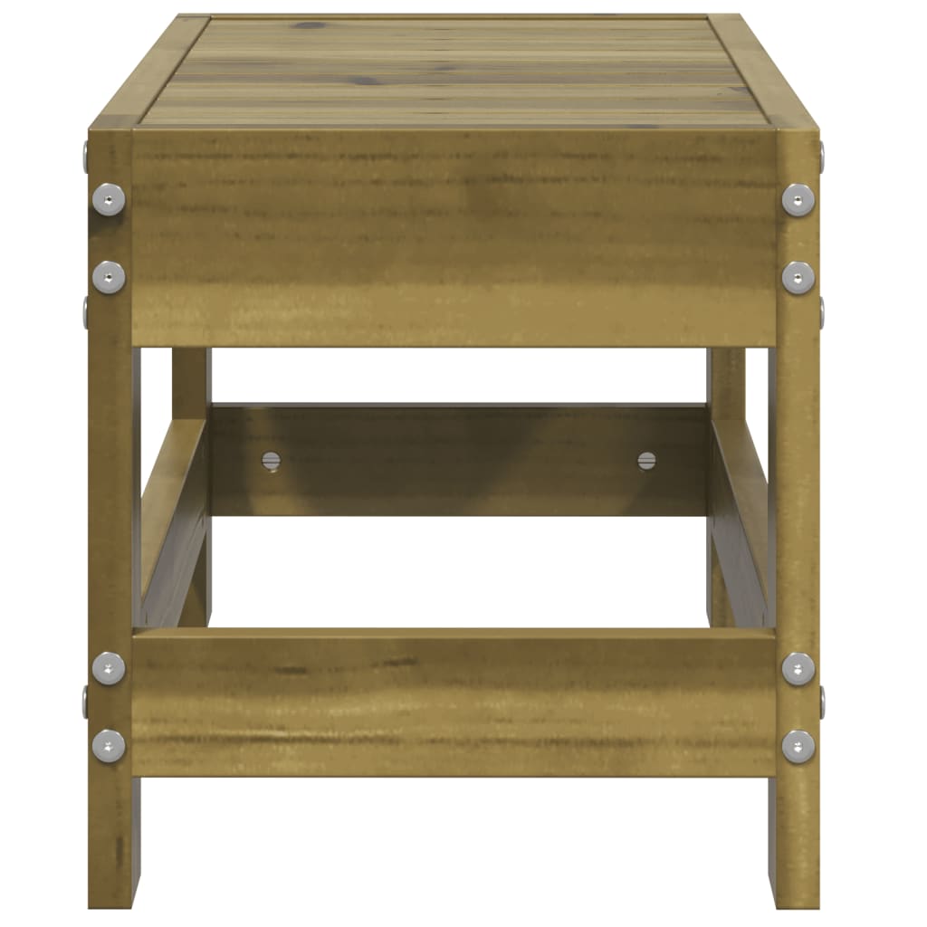 Haveskammel 62x30x32 Cm Massivt Fyrretræ