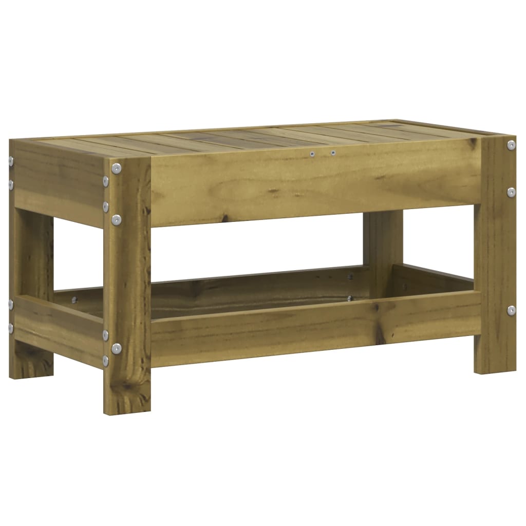 Haveskammel 62x30x32 Cm Massivt Fyrretræ