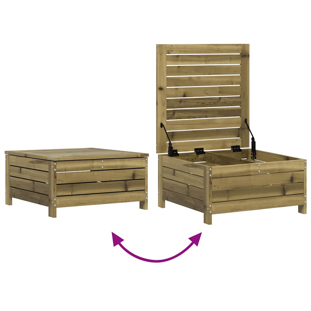 Haveskammel 62x63,5x32 Cm Imprægneret Fyrretræ - Billede 7