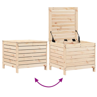 Haveskammel 62x63,5x53,5 Cm Massivt Fyrretræ