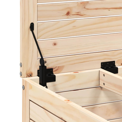 Haveskammel 62x63,5x53,5 Cm Massivt Fyrretræ
