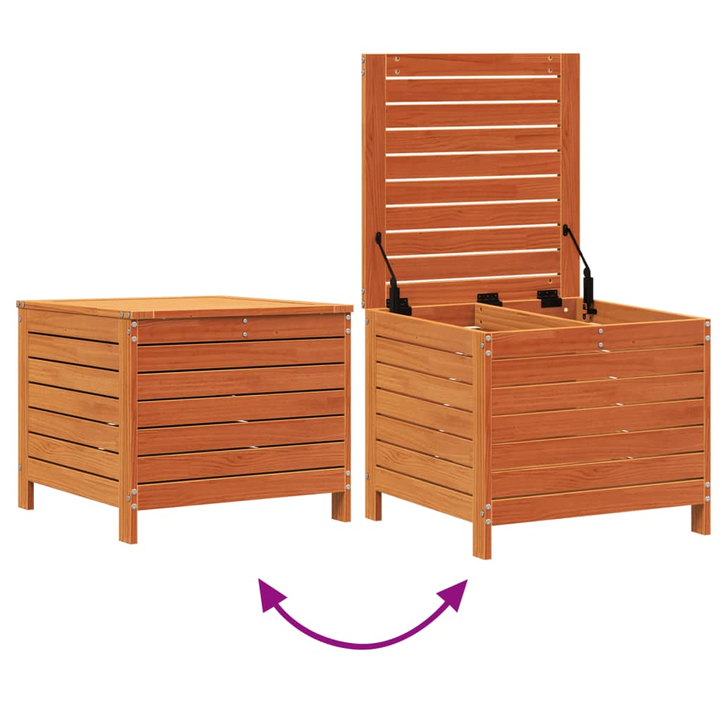 Haveskammel 62x63,5x53,5 Cm Massivt Fyrretræ - Billede 7