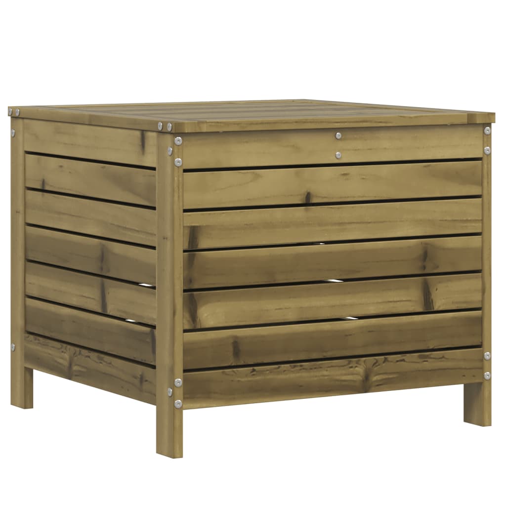 Haveskammel 62x63,5x53,5 Cm Massivt Fyrretræ