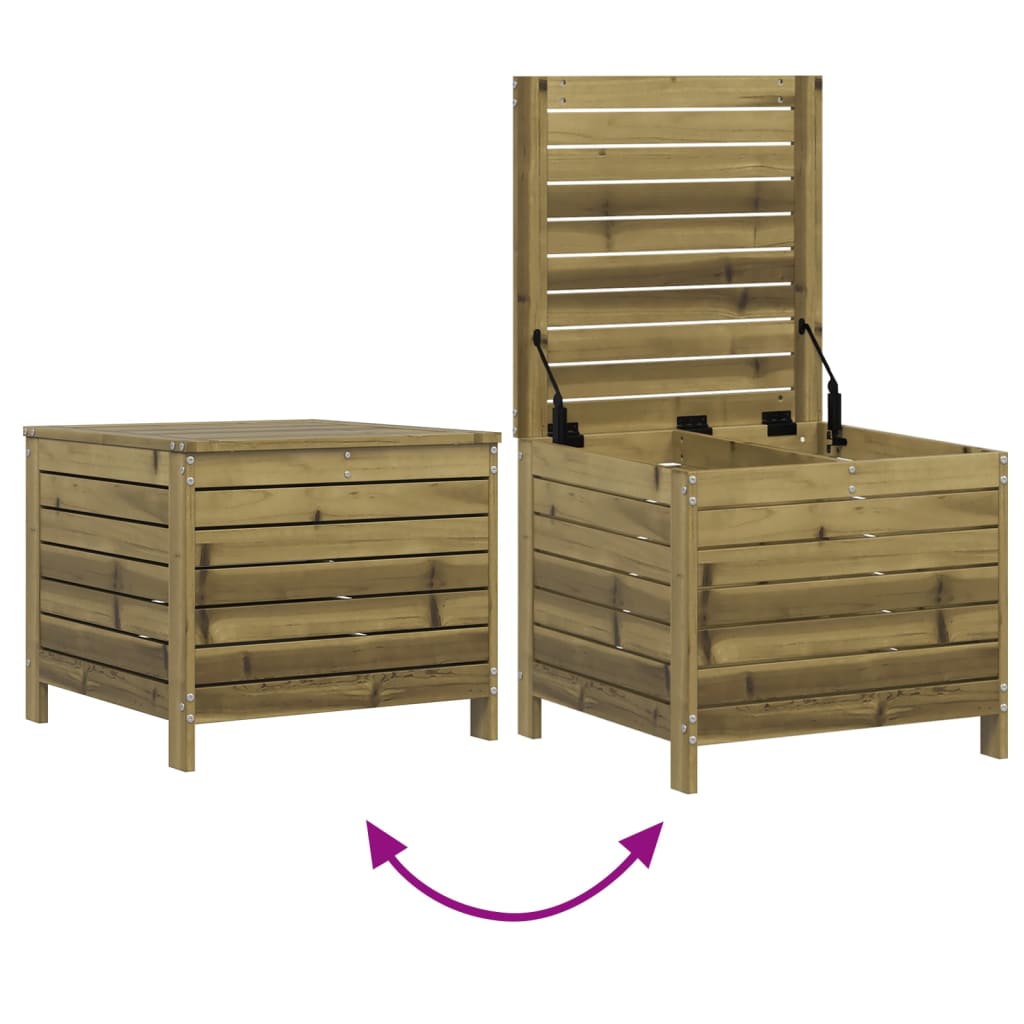 Haveskammel 62x63,5x53,5 Cm Imprægneret Fyrretræ - Billede 7