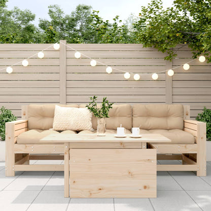 Havebord 100x50x75 Cm Massivt Fyrretræ
