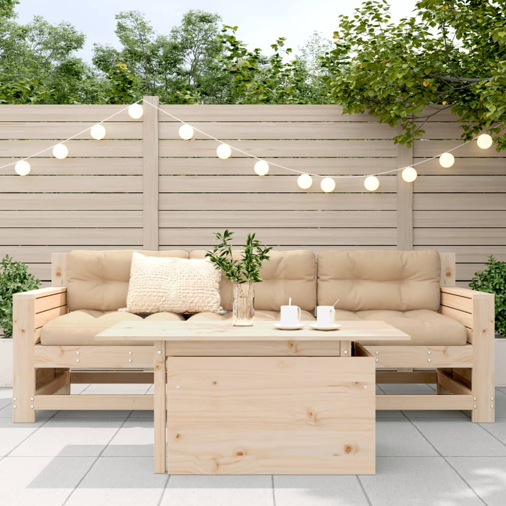Havebord 100x50x75 Cm Massivt Fyrretræ - Billede 3
