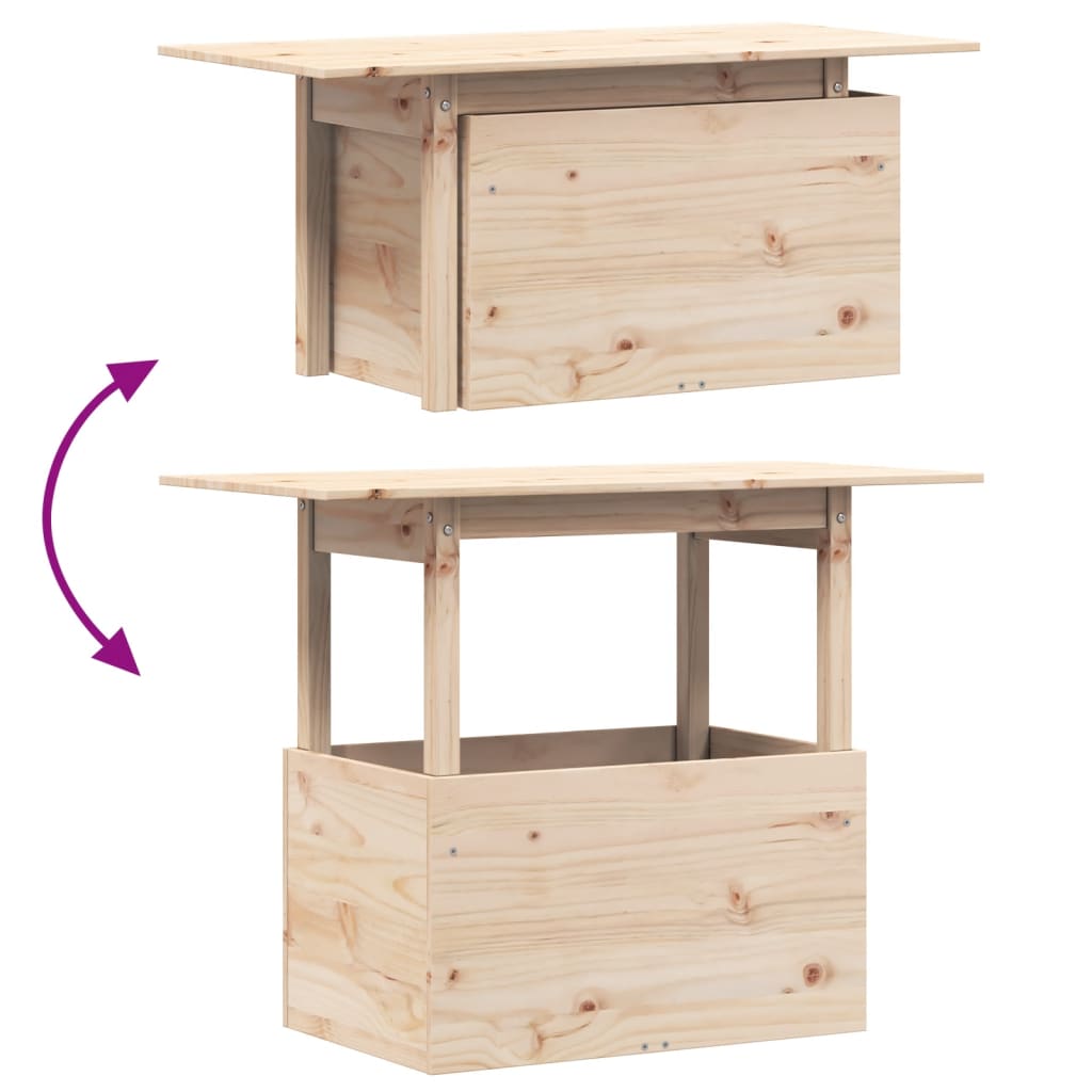 Havebord 100x50x75 Cm Massivt Fyrretræ - Billede 8