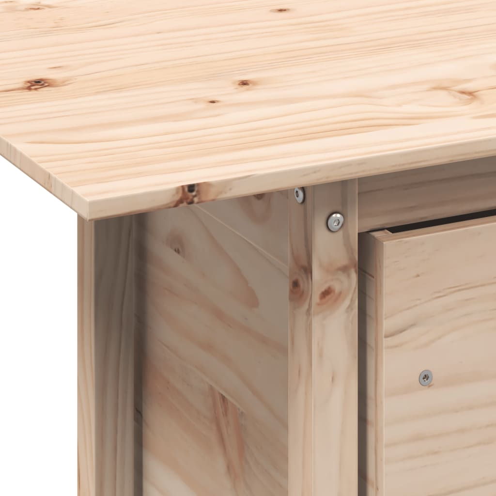 Havebord 100x50x75 Cm Massivt Fyrretræ