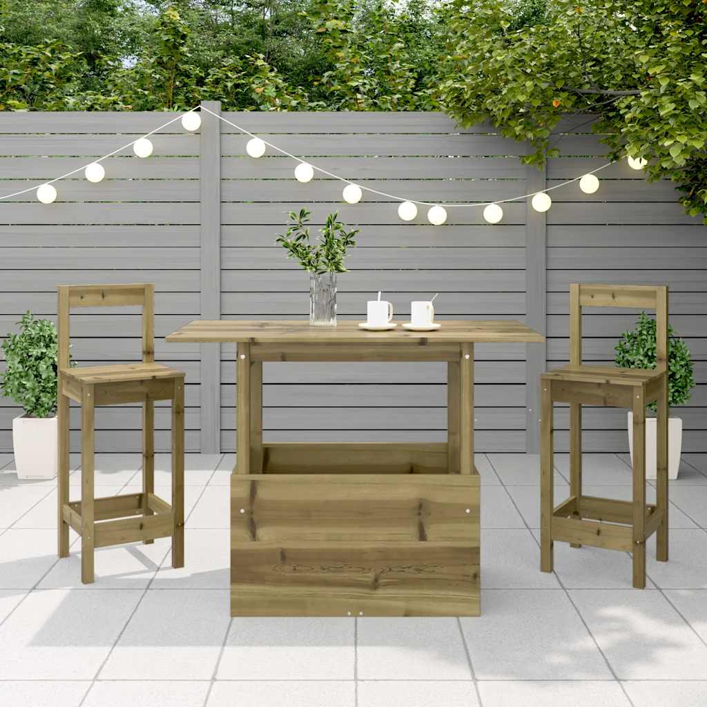 Havebord 100x50x75 Cm Imprægneret Fyrretræ - Billede 4
