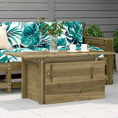 Havebord 100x50x75 Cm Massivt Fyrretræ