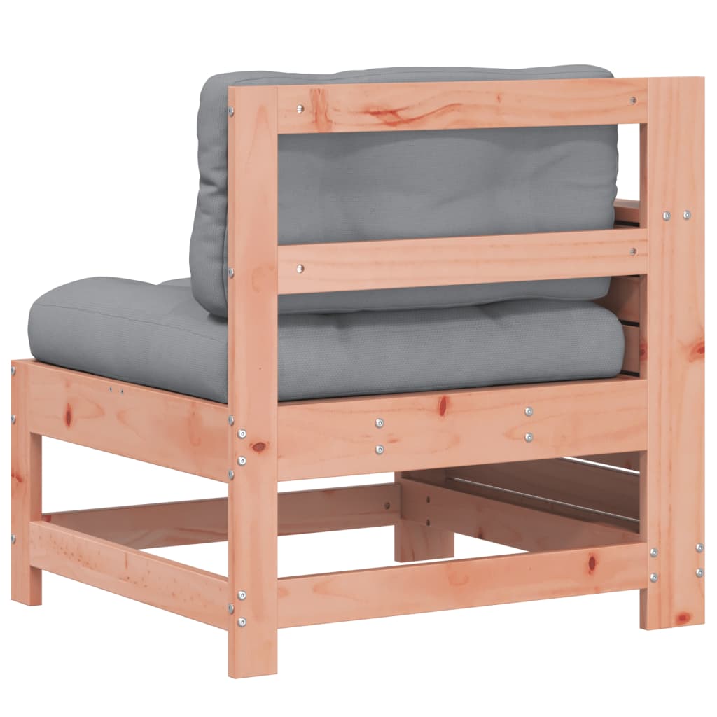 Hjørnesofa Med Sidebord Til Haven Med Hynde Massivt Fyrretræ