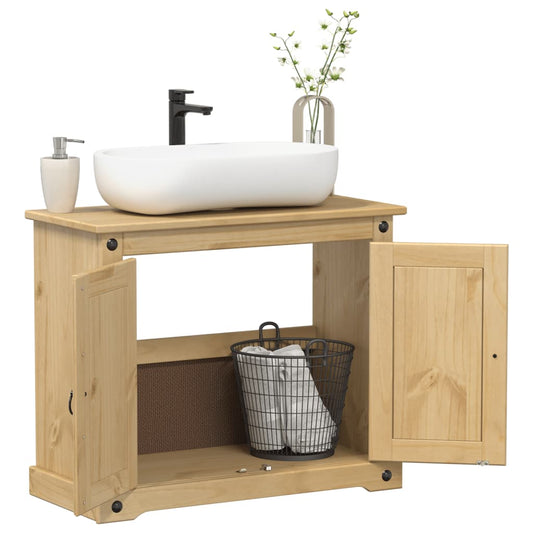 Underskab Til Vask Corona 73X33X60 Cm Massivt Fyrretræ