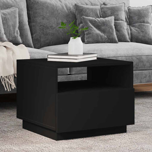 Sofabord Med Led-Lys 50X49X40 Cm
