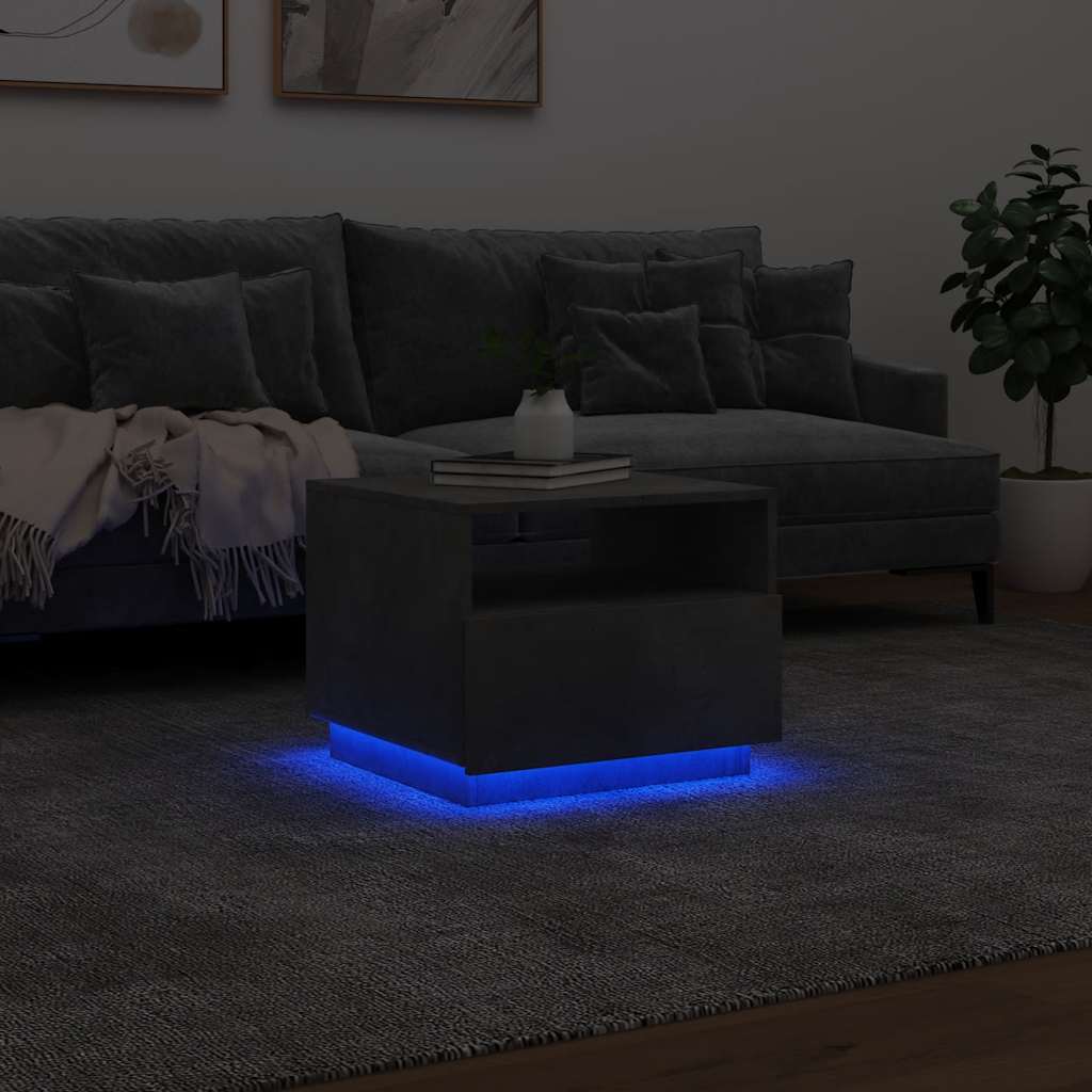 Sofabord Med LED-lys - Billede 5