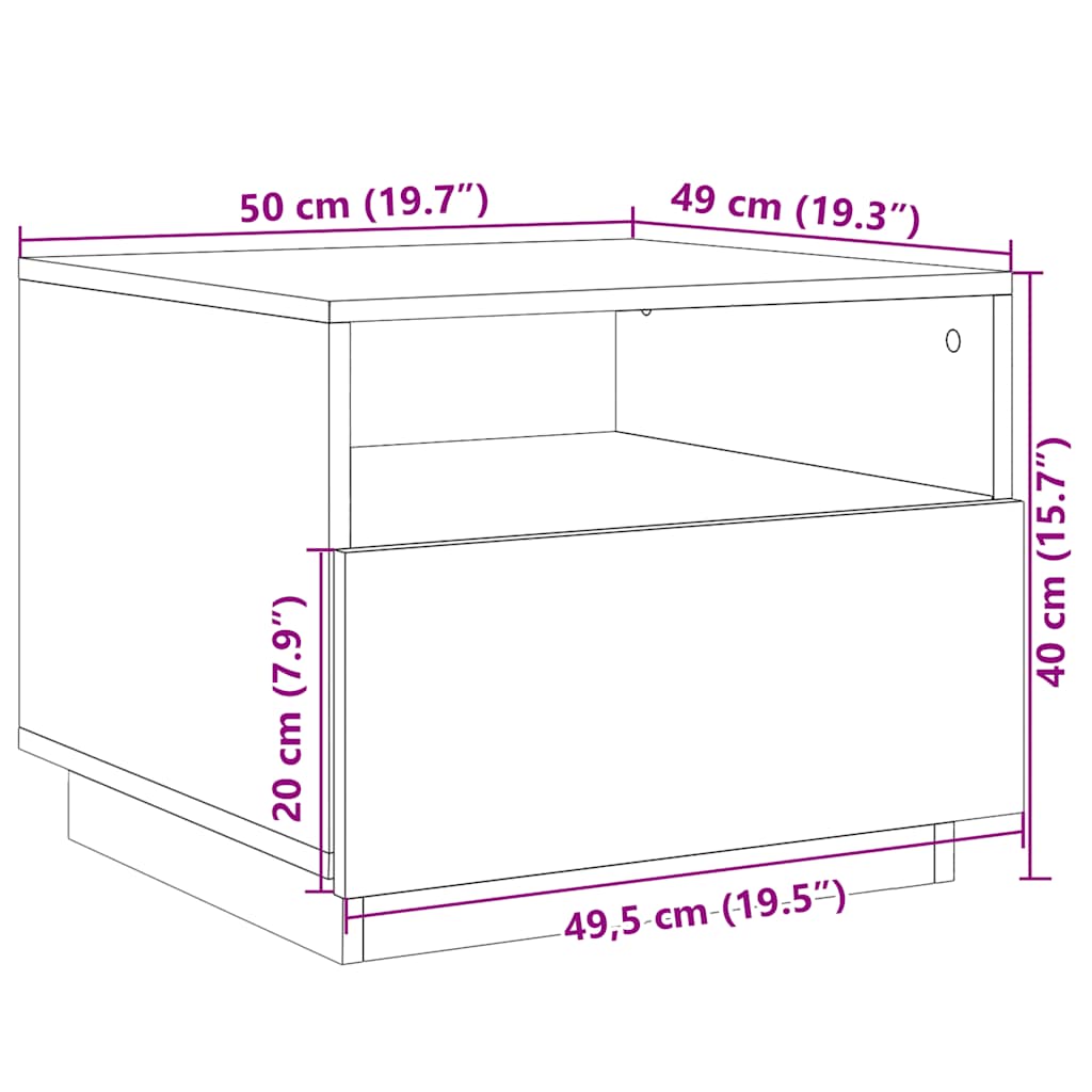 Sofabord Med LED - Billede 15
